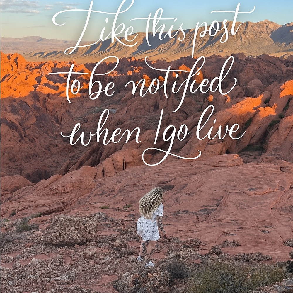 Like this post to notify when I go live 👀